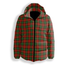 ScotsTee Shop Scottish Stewart of Atholl Ancient Premium Tartan Down Jacket Winter White Duck Down Plaid