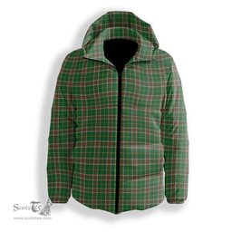 ScotsTee Shop Scottish Newfoundland Labrador Province Canada Ancient Premium Tartan Down Jacket Winter White Duck Down Plaid