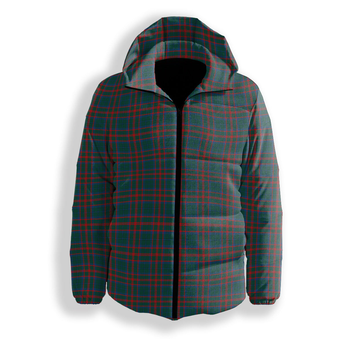 ScotsTee Shop Scottish Shaw of Tordarroch Hunting Modern Premium Tartan Down Jacket Winter White Duck Down Plaid