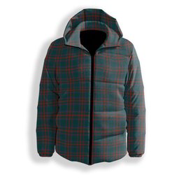 ScotsTee Shop Scottish Shaw of Tordarroch Hunting Modern Premium Tartan Down Jacket Winter White Duck Down Plaid