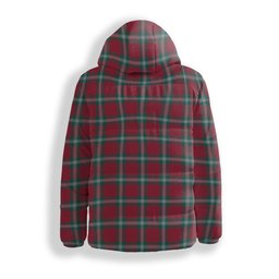 ScotsTee Shop Scottish MacLaine of Loch Buie Modern Premium Tartan Down Jacket Winter White Duck Down Plaid
