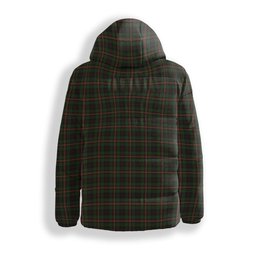 ScotsTee Shop Scottish Pilette of Kinnear Premium Tartan Down Jacket Winter White Duck Down Plaid