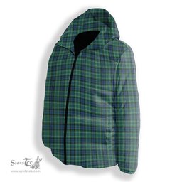 ScotsTee Shop Scottish MacNeill of Colonsay Ancient Premium Tartan Down Jacket Winter White Duck Down Plaid