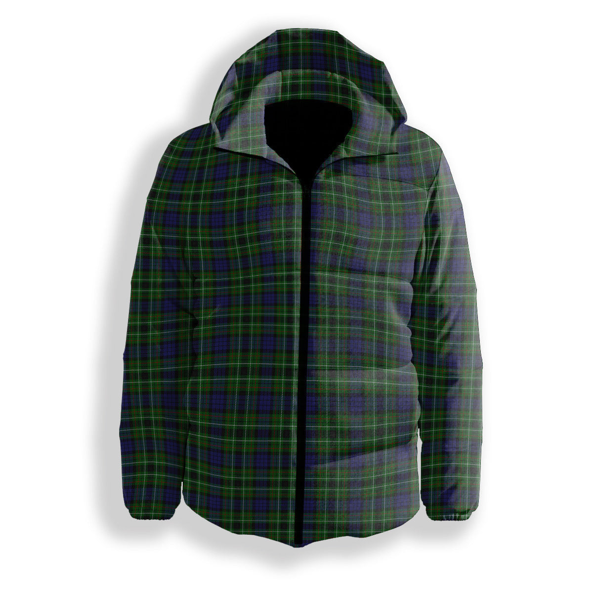 ScotsTee Shop Scottish Lloyd of Dolobran Premium Tartan Down Jacket Winter White Duck Down Plaid