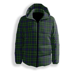 ScotsTee Shop Scottish Lloyd of Dolobran Premium Tartan Down Jacket Winter White Duck Down Plaid