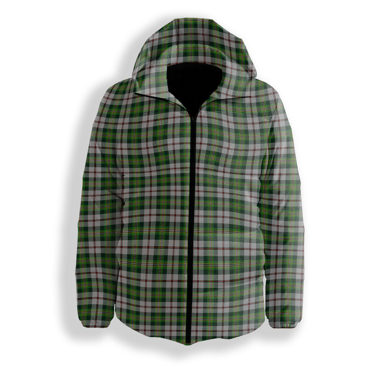 ScotsTee Shop Scottish Madewell Dress Premium Tartan Down Jacket Winter White Duck Down Plaid