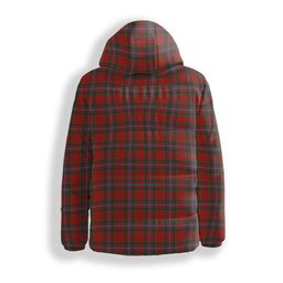 ScotsTee Shop Scottish Stewart of Fingask 1 Premium Tartan Down Jacket Winter White Duck Down Plaid