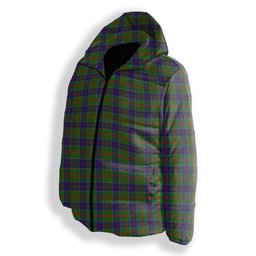 ScotsTee Shop Scottish Stewart of Appin Hunting Modern Premium Tartan Down Jacket Winter White Duck Down Plaid