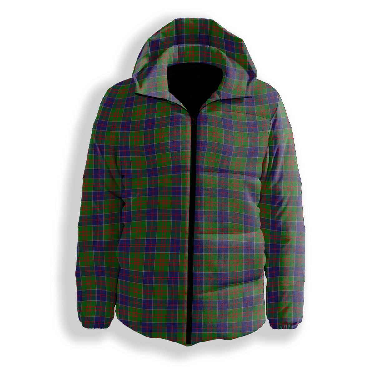 ScotsTee Shop Scottish Stewart of Appin Hunting Modern Premium Tartan Down Jacket Winter White Duck Down Plaid