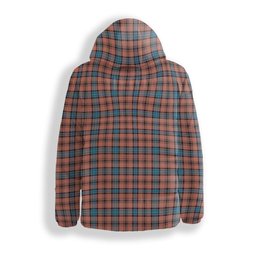 ScotsTee Shop Scottish Hannay Dress Modern Premium Tartan Down Jacket Winter White Duck Down Plaid