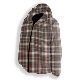 ScotsTee Shop Scottish McFarland Dress Ancient Premium Tartan Down Jacket Winter White Duck Down Plaid