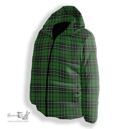 ScotsTee Shop Scottish MacLean of Duart Hunting Ancient Premium Tartan Down Jacket Winter White Duck Down Plaid