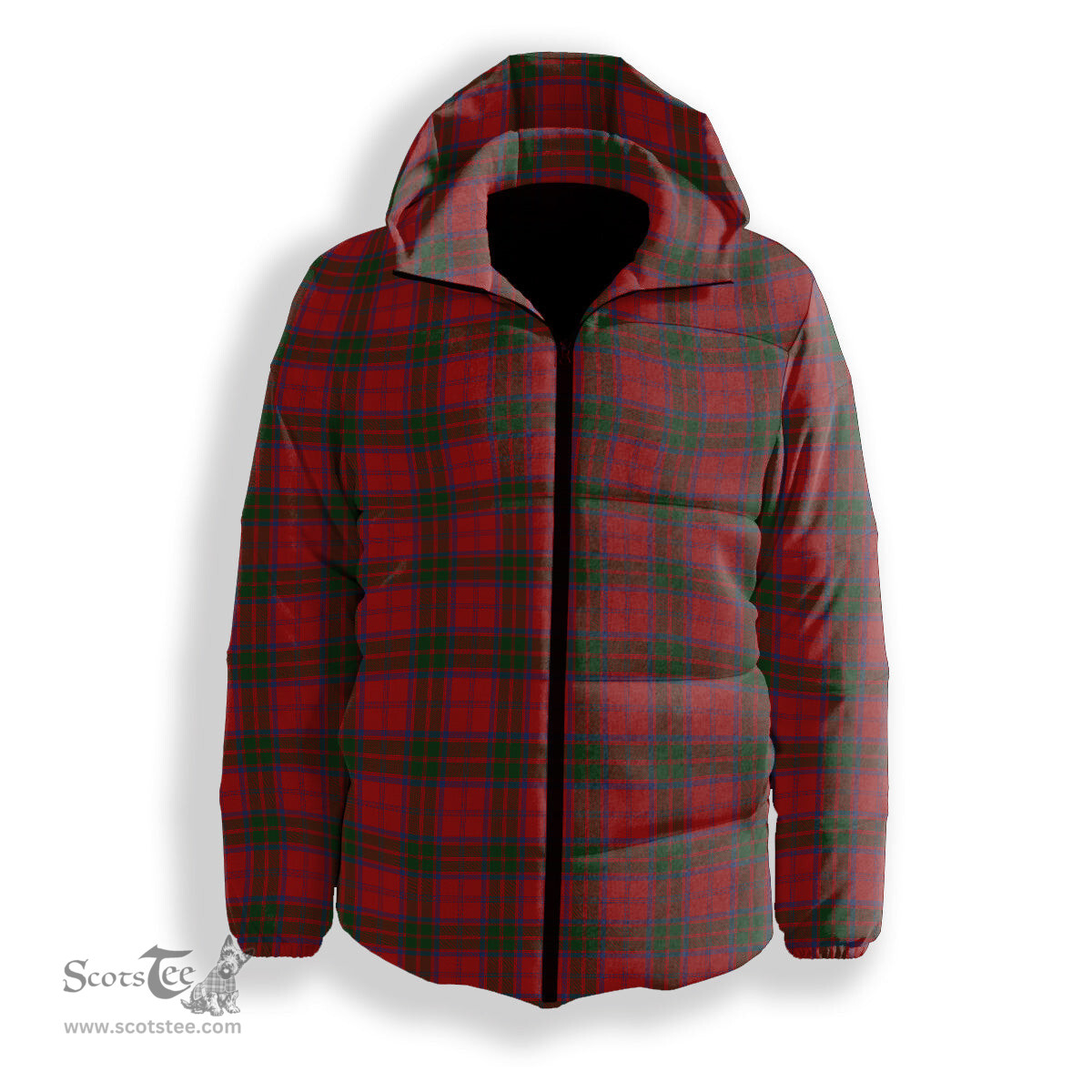 ScotsTee Shop Scottish Grant Vestiarium Scoticum Premium Tartan Down Jacket Winter White Duck Down Plaid