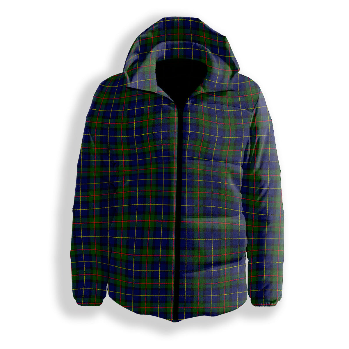 ScotsTee Shop Scottish MacLeod of Harris Modern Premium Tartan Down Jacket Winter White Duck Down Plaid