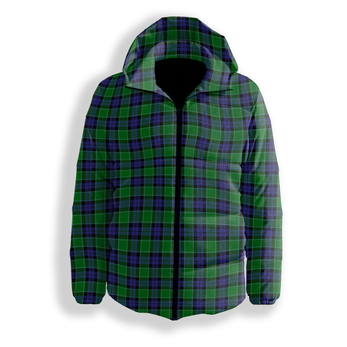 ScotsTee Shop Scottish Graham of Menteith Modern Premium Tartan Down Jacket Winter White Duck Down Plaid