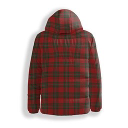 ScotsTee Shop Scottish MacAulay of Ardincaple Premium Tartan Down Jacket Winter White Duck Down Plaid