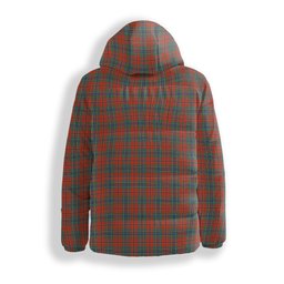 ScotsTee Shop Scottish McLean of Duart Ancient Premium Tartan Down Jacket Winter White Duck Down Plaid