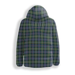 ScotsTee Shop Scottish McDonell Of Glengarry Ancient Premium Tartan Down Jacket Winter White Duck Down Plaid