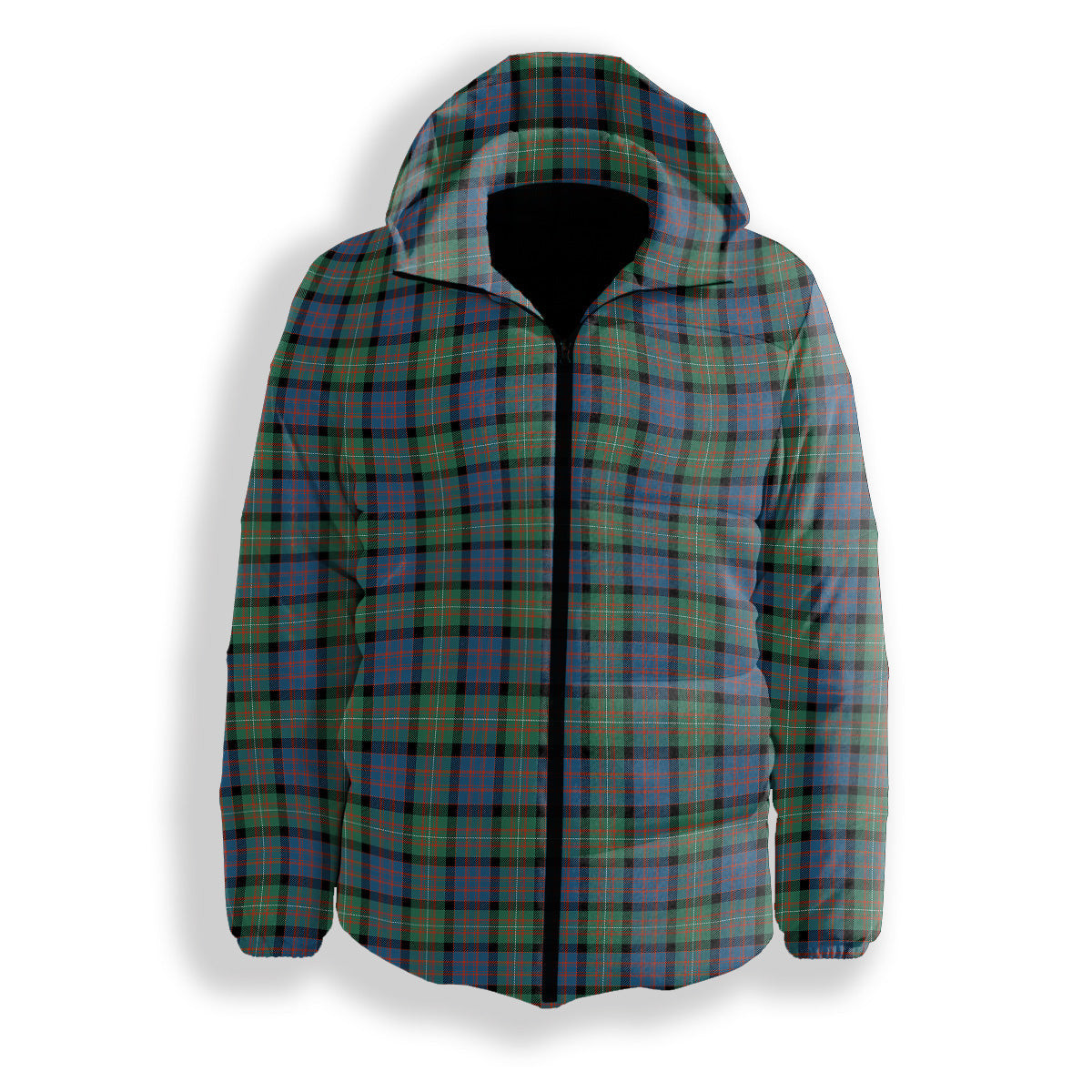 ScotsTee Shop Scottish McDonell Of Glengarry Ancient Premium Tartan Down Jacket Winter White Duck Down Plaid