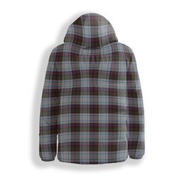 ScotsTee Shop Scottish McDonald Dress Ancient Premium Tartan Down Jacket Winter White Duck Down Plaid