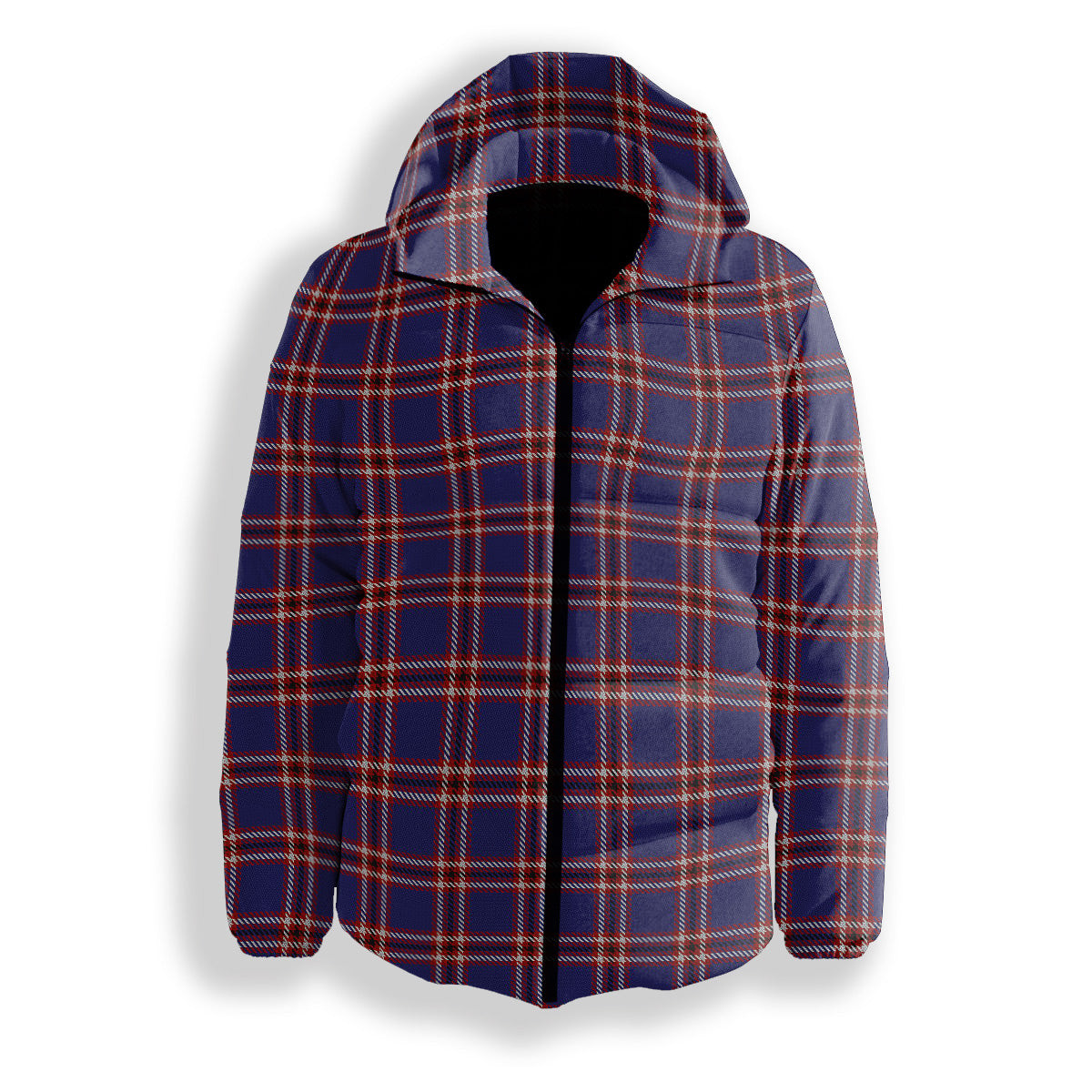 ScotsTee Shop Scottish Laing of Archiestown Premium Tartan Down Jacket Winter White Duck Down Plaid