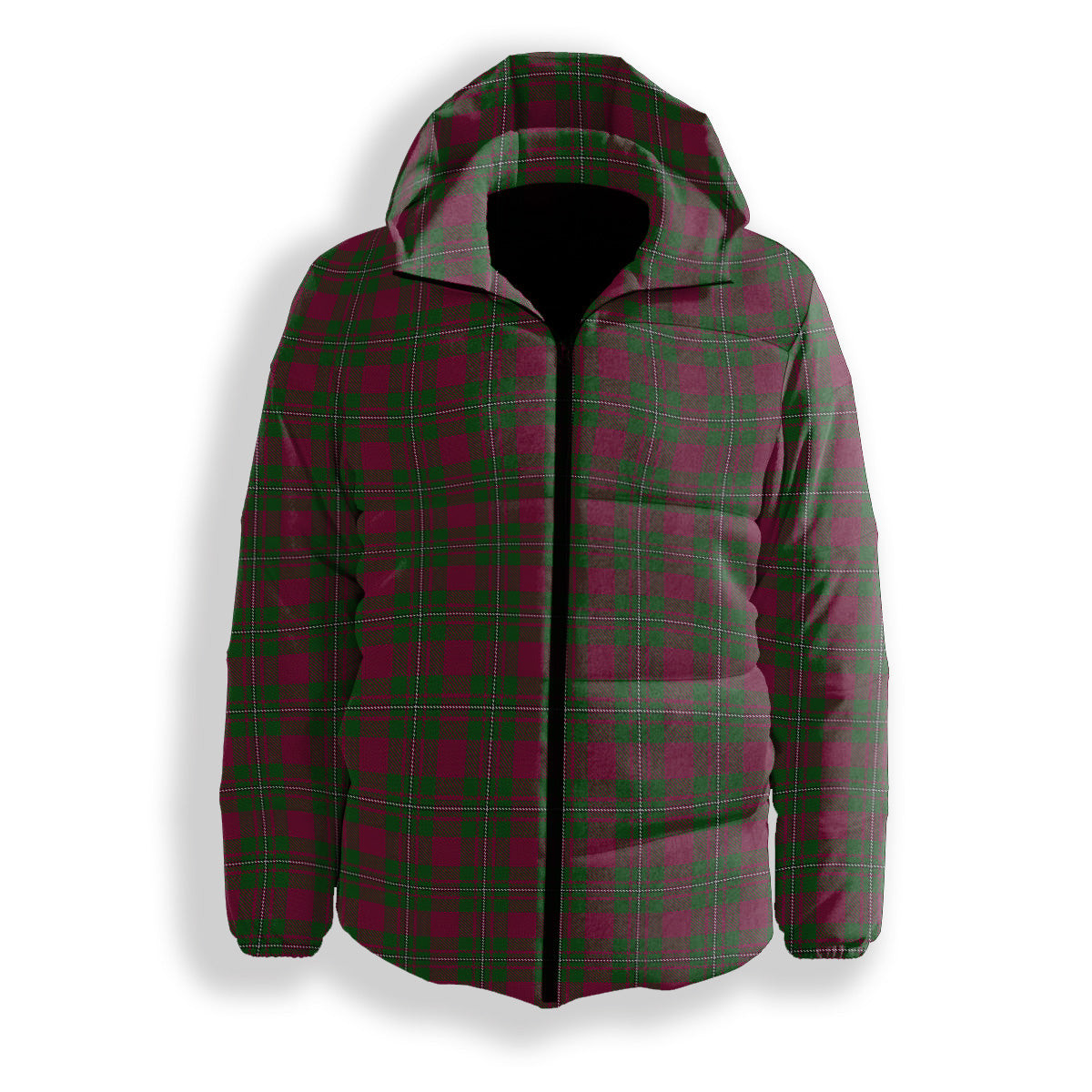 ScotsTee Shop Scottish MacGregor of Cardney Premium Tartan Down Jacket Winter White Duck Down Plaid