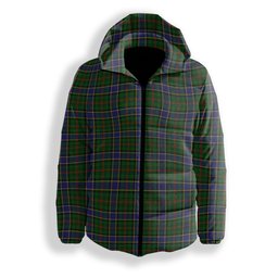 ScotsTee Shop Scottish Ogilvie Hunting 1 Premium Tartan Down Jacket Winter White Duck Down Plaid