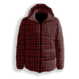 ScotsTee Shop Scottish Murray of Ochtertyre Premium Tartan Down Jacket Winter White Duck Down Plaid