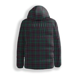 ScotsTee Shop Scottish Hunter of Peebleshire Modern Premium Tartan Down Jacket Winter White Duck Down Plaid