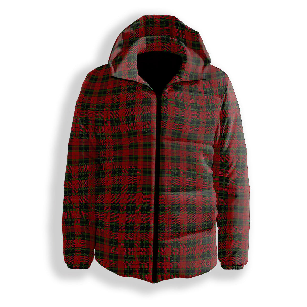 ScotsTee Shop Scottish Rosser of Wales Premium Tartan Down Jacket Winter White Duck Down Plaid