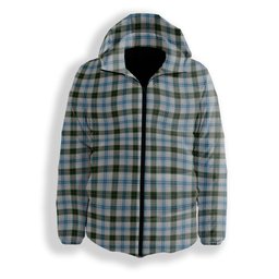 ScotsTee Shop Scottish Henderson Dress 1 Premium Tartan Down Jacket Winter White Duck Down Plaid