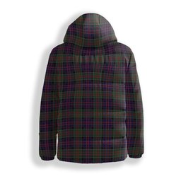 ScotsTee Shop Scottish McDonald of Clan Ranald Premium Tartan Down Jacket Winter White Duck Down Plaid