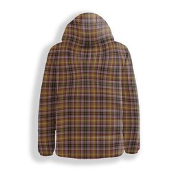 ScotsTee Shop Scottish MacKay of Strathnaver Ancient Premium Tartan Down Jacket Winter White Duck Down Plaid