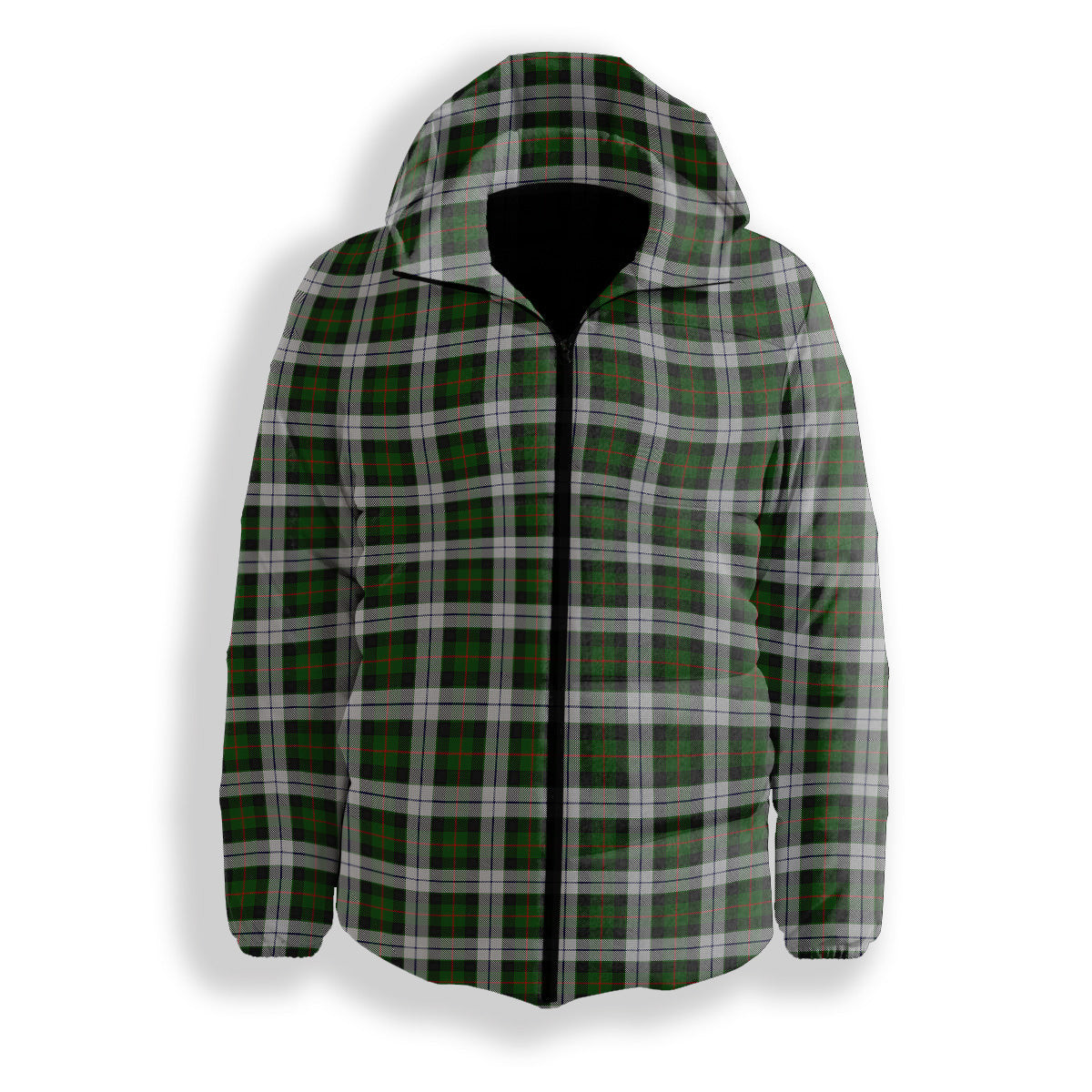 ScotsTee Shop Scottish Gunn Mrs Jane of Kirkhill House Wick Premium Tartan Down Jacket Winter White Duck Down Plaid