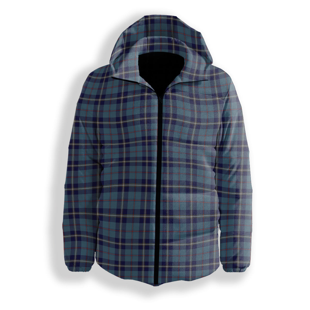 ScotsTee Shop Scottish MacRae of America Premium Tartan Down Jacket Winter White Duck Down Plaid