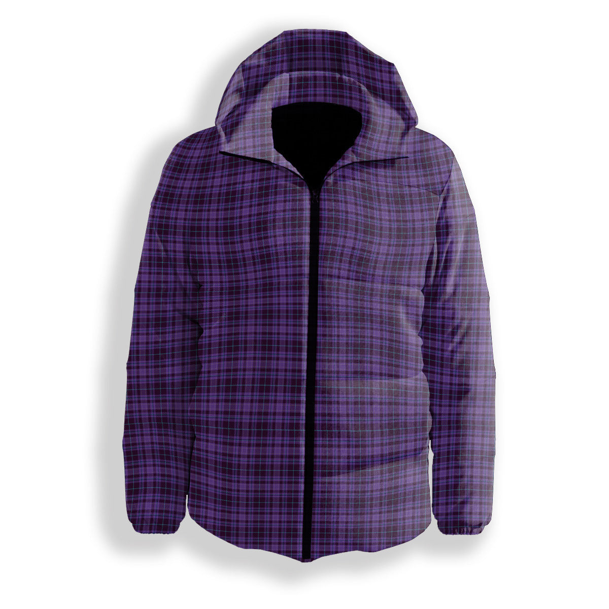 ScotsTee Shop Scottish Learmonth Family Herts Premium Tartan Down Jacket Winter White Duck Down Plaid
