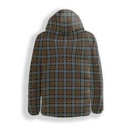 ScotsTee Shop Scottish Graham of Menteith Weathered Premium Tartan Down Jacket Winter White Duck Down Plaid