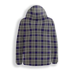 ScotsTee Shop Scottish Livingstone Dress Premium Tartan Down Jacket Winter White Duck Down Plaid