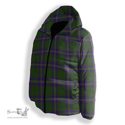 ScotsTee Shop Scottish Strang of Balkaskie Premium Tartan Down Jacket Winter White Duck Down Plaid