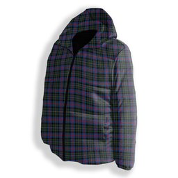 ScotsTee Shop Scottish MacCallum of Berwick Modern Premium Tartan Down Jacket Winter White Duck Down Plaid
