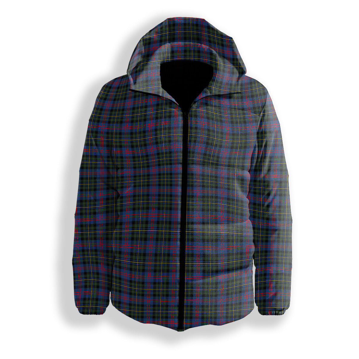 ScotsTee Shop Scottish MacCallum of Berwick Modern Premium Tartan Down Jacket Winter White Duck Down Plaid
