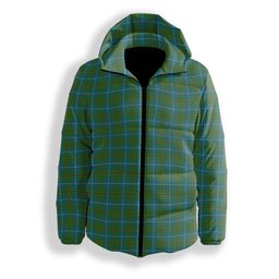 ScotsTee Shop Scottish Turnbull Hunting Ancient Clan Premium Tartan Down Jacket Winter White Duck Down Plaid