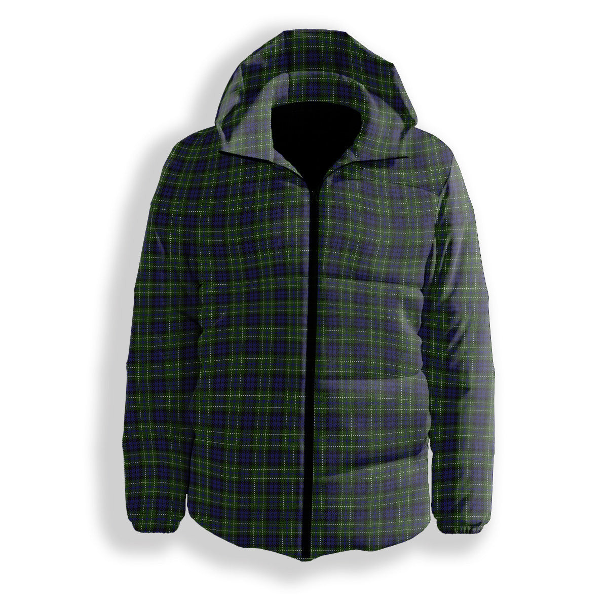 ScotsTee Shop Scottish MacNeil of Colonsay Premium Tartan Down Jacket Winter White Duck Down Plaid