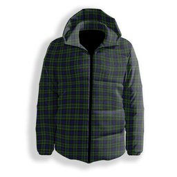 ScotsTee Shop Scottish MacNeil of Colonsay Premium Tartan Down Jacket Winter White Duck Down Plaid