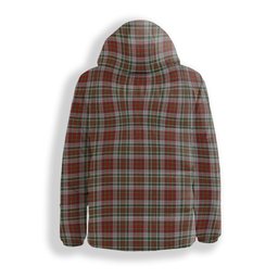ScotsTee Shop Scottish McAlister Dress Premium Tartan Down Jacket Winter White Duck Down Plaid