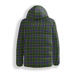 ScotsTee Shop Scottish Turnbull of Thornton Premium Tartan Down Jacket Winter White Duck Down Plaid