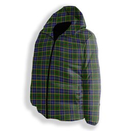 ScotsTee Shop Scottish Turnbull of Thornton Premium Tartan Down Jacket Winter White Duck Down Plaid