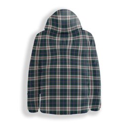 ScotsTee Shop Scottish McLeod Of Californian Modern Premium Tartan Down Jacket Winter White Duck Down Plaid