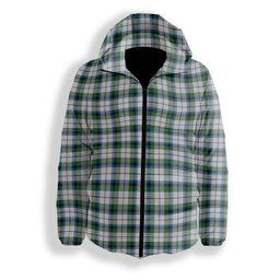 ScotsTee Shop Scottish McNaughton Dress Ancient Premium Tartan Down Jacket Winter White Duck Down Plaid
