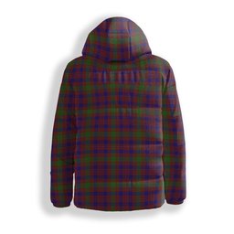 ScotsTee Shop Scottish MacTier of Durris Premium Tartan Down Jacket Winter White Duck Down Plaid